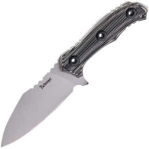 Pachmayr 04298 Dominator Satin Fixed Blade Knife Black/Gray Handles