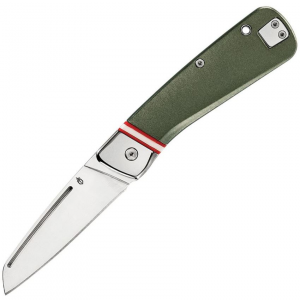 Gerber Knives 3722 Straightlace Slip Joint 3722 Stainless Knife Green Handles