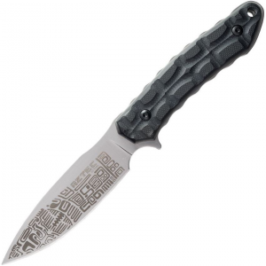 Kizlyar 0042 Aztec D2 Fixed Blade Knife Black Handles