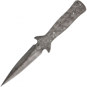 Knifemaking 131D Boot Damascus Fixed Blade Knife Damascus Handles