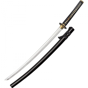 Paul Chen 2438 Bamboo Mat Katana With White Rayskin Handle