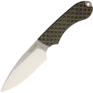 Bradford 4FE009 Guardian 4 Stonewash Fixed Blade Knife OD Green/Black Handles