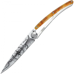 Deejo 1AC102 Tattoo Linerlock Knife 37g Incognita