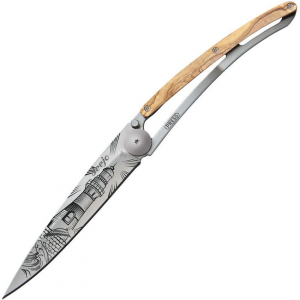 Deejo 1CB060 Tattoo Linerlock Knife 37gLighthouse