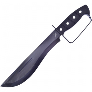 Frost TX26B FTX26B Bowie Black Fixed Blade Knife Black Handles
