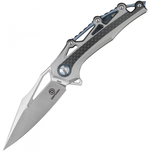 Defcon Blade Works 9393 Valkyrie Framelock Knife Gray Handles