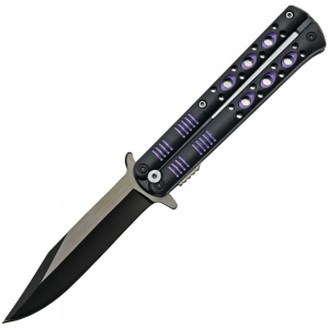 China Made 300514PU Fly Linerlock Knife A/O Purple
