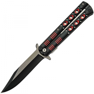 China Made 300514RD Fly Linerlock Knife A/O Red
