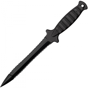 Cold Steel 92FMA FGX Wasp Black Fixed Blade Knife Black Handles