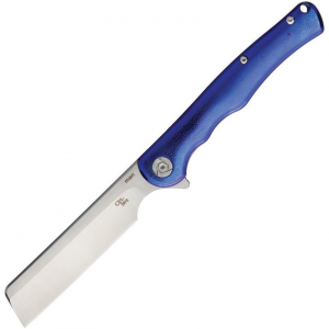 CH Knives MANB Man Framelock Knife Blue Handles