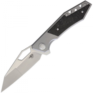 Bestech Knives T1907A Fractal Framelock Knife Grey Handles
