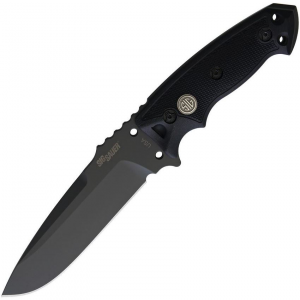 SIG Knives 37172 EX-F01 Tactical Grey Fixed Blade Knife Black Handles