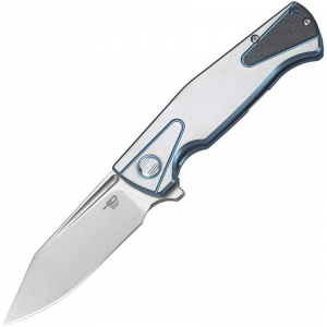 Bestech T1901D HORUS Framelock Knife Blue/Silver Handles