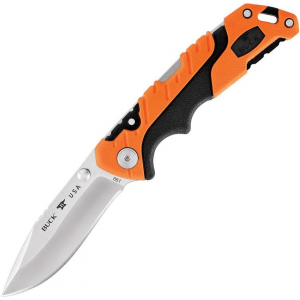 Buck 661ORS Pursuit Pro Lockback Knife DP Black/Orange Handles
