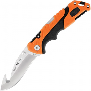 Buck 660ORG Pursuit Pro Lockback Knife Guthook Black/Orange Handles