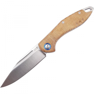 MKM-Maniago Knife Makers M016 Fara Slip Joint Satin Folding Knife Natural Handles