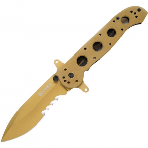 Columbia River Knife & Tool - CRKT 2114DSFG M21 Linerlock Knife Tan Handles