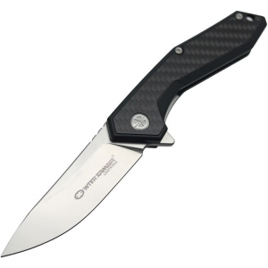 WithArmour 082CFG Gent Framelock Knife Black/Carbon Fiber Handles