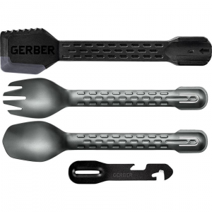 Gerber 3463 ComplEAT Black Tool with Four function Multi-tool