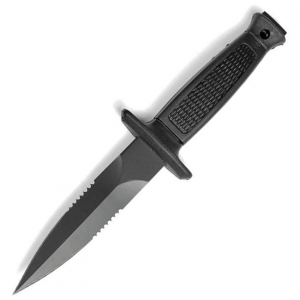 Miscellaneous 4426 Mil Tec Black Fixed Blade Knife Black Handles
