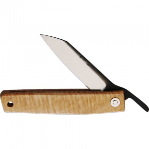 Ohta K7M FK7 Satin Folding Knife Maple Handles