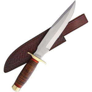 Marbles 577 Stacked Leather Bowie