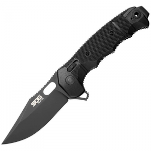 SOG 12210257 Seal XR Clip Point Black Knife Black Handles