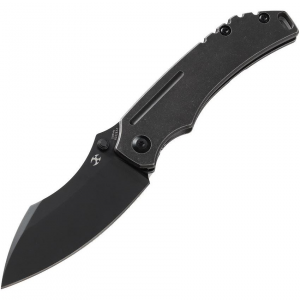 Kansept 1018A4 Pelican EDC Black Tanto Framelock Knife Stonewashed Handles