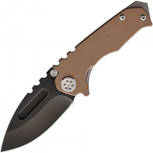 Medford Knives 009SPD09TM Micro Pvd Coated Knife Brown Handles