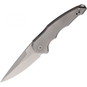 Hoback 36 1Sam Framelock Knife Stonewashed Titanium Handles