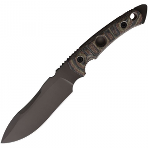 Fobos 072 Tier1-BC Gray Fixed Blade Knife Camo Micarta Handles
