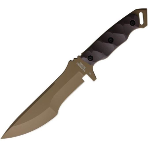 Halfbreed MIK08DE Medium Infantry Dark Earth Teflon Fixed Blade Knife Dark Earth Handles