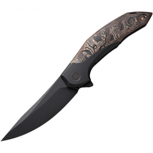 We 22008B1 Merata Framelock Knife Copper Foil Carbon Fiber Handles