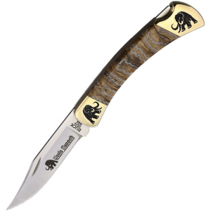 Yellowhorse 405 Mammoth Buck 110 Mammoth Lockback Knife Mammoth Tooth Handles