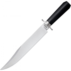 Cold Steel 16DL Laredo Bowie 3V Satin Fixed Blade Knife Black Handles