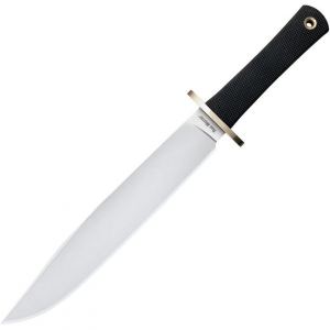 Cold Steel 16DT Trail Master Bowie Satin Fixed Blade Knife Black Handles