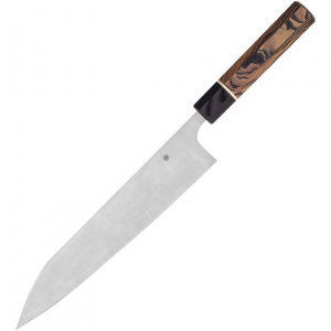 Spyderco K19GPBNBK Itamae Gyuto Chef's Knife Burl Handles
