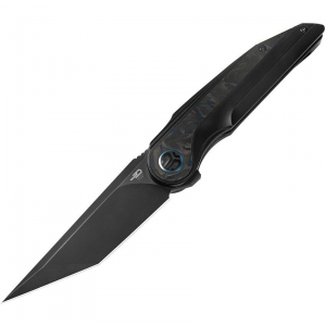 Bestech T2303F Blind Fury Framelock Knife Black/Blue Handles