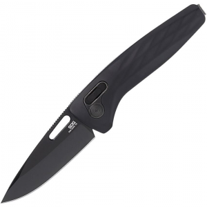 SOG 12730357 One-Zero XR Lock Black Knife Black Handles