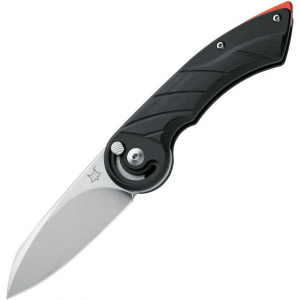 Fox 550G10B Radius Lock Stonewash Knife Black Handles