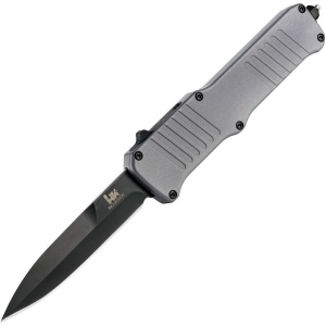 Heckler & Koch 54092 Auto Incursion OTF Black Knife Gray Handles