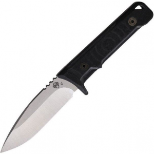 Medford 118VTQ08KB G10 Tumbled Fixed Blade Knife Black Handles