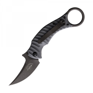 Bastinelli Creations 18GP MAKO Folder G10 Black Knife Black Handles