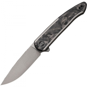 We 200431 Smooth Sentinel Framelock Knife Gray/Marbled Carbon Fiber Handles