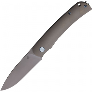PMP 045 User II Framelock Knife Blue Hardware Gray Handles