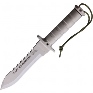 Aitor 16201W Bucanero Fixed Blade Knife Silver Handles