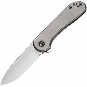 WE 18062X1 Elementum Framelock Knife Gray Handles