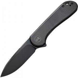 WE 18062X3 Elementum Black Framelock Knife Black Handles