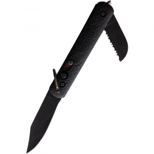 Colonial 555 Auto Law Enforcement Black Knife Black Handles