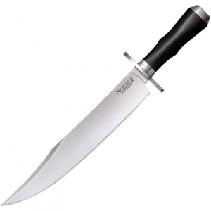 Cold Steel 39LMB4 CS39LMB4 Natchez Bowie Satin Fixed Blade Knife Black Handles